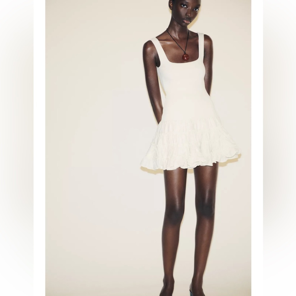 Zara Contrasting Voluminous Dress